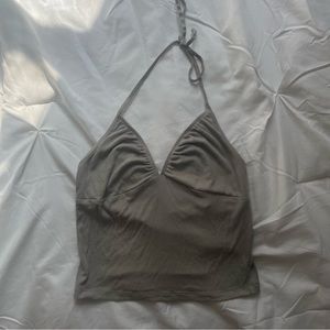 SAGE GREEN ARITZIA HALTER TOP